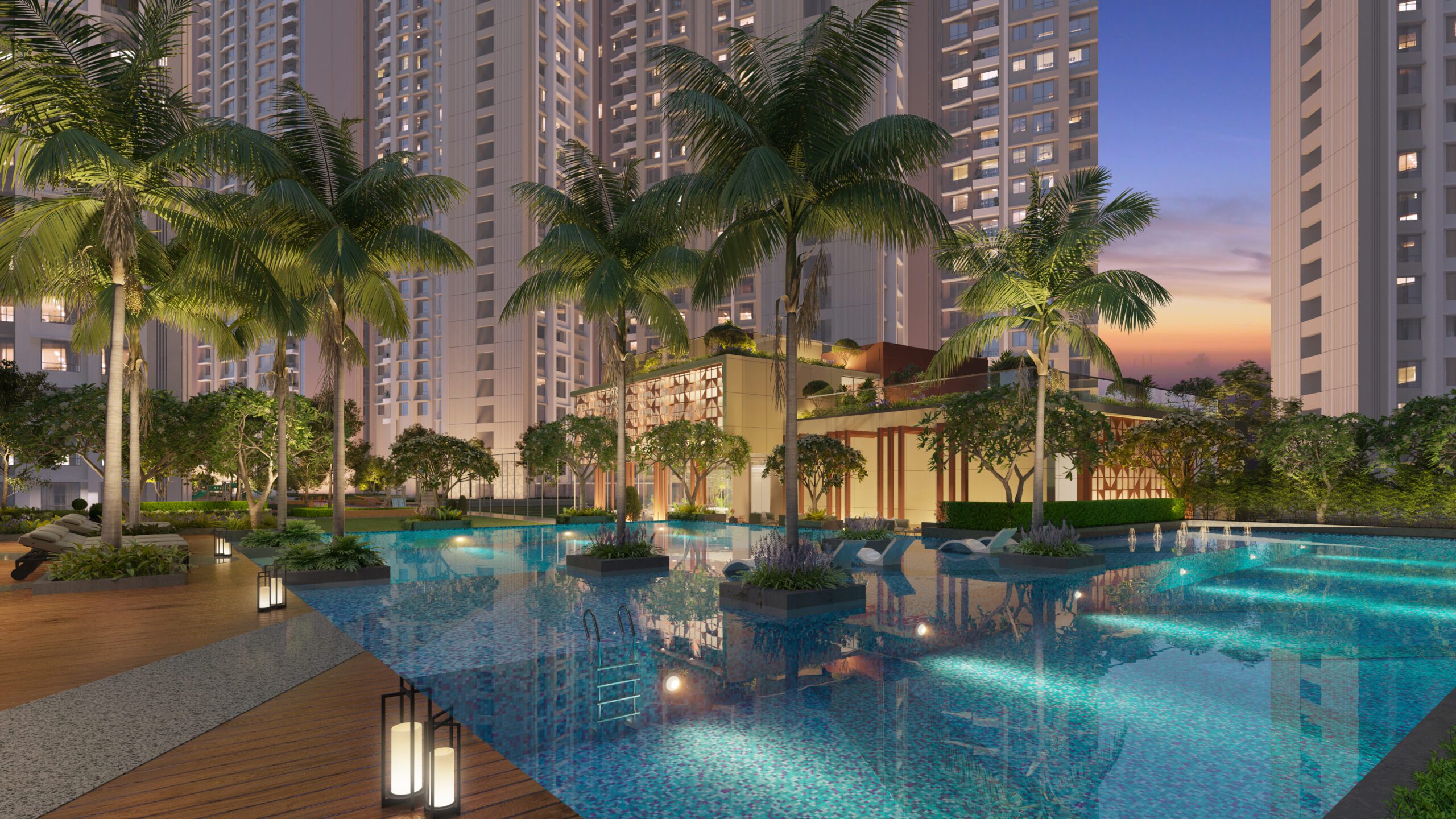 Srishti Namaah Mira Road Pool View